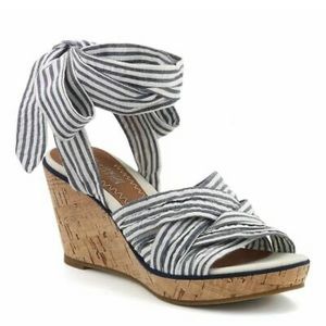 Sperry Seersucker Wedges
